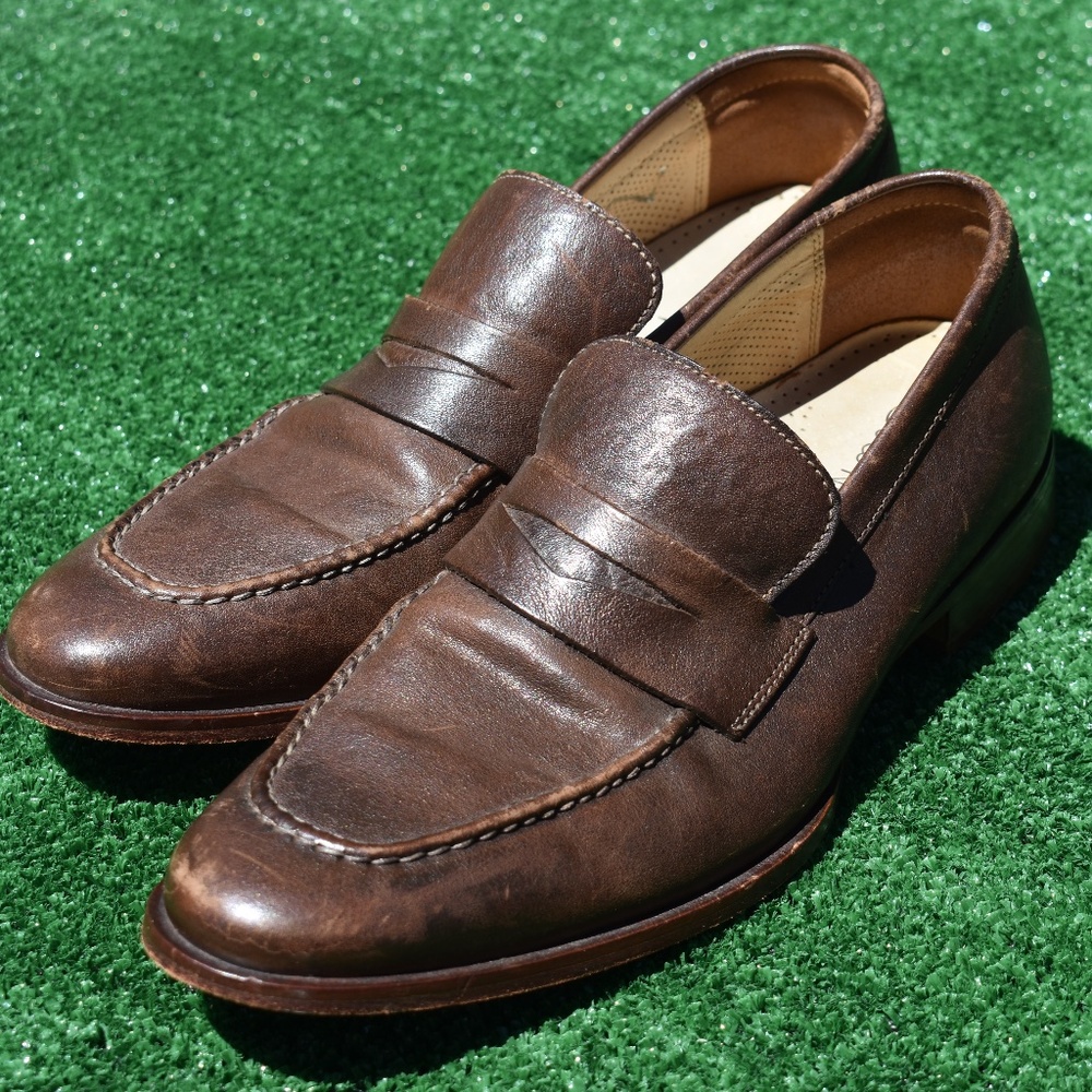 Cole Haan - Brown Leather Loafers NikeAir Size 9